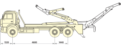 Бункеровоз ЛДС 18С на шасси КАМАЗ 6520-1076-06 