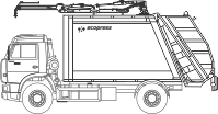 Мусоровоз 18м3 на шасси Камаз 53605 