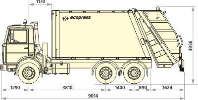 Мусоровоз "Экопресс" МАЗ - 22м3
