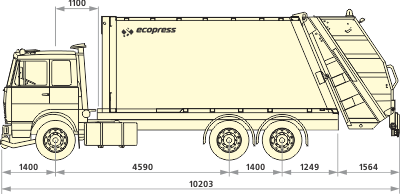Мусоровоз "Экопресс" МАЗ - 26м3