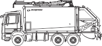 Мусоровоз BFE 26м3 на шасси Scania P380 CB6X4EHZ