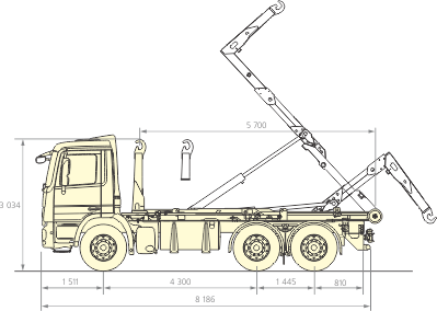 Мультилифт КС24/5700 на шасси Mercedes-Benz Actros 3336