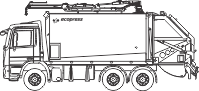 Мусоровоз BFE 22м3 на шасси Scania P380 DB6X4HNA