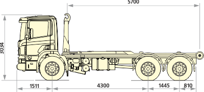 Мультилифт КС24-5700 на шасси Scania P380 CB6X4EHZ 