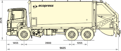 Мусоровоз BFE 26м3 на шасси Scania P380 CB6X4EHZ